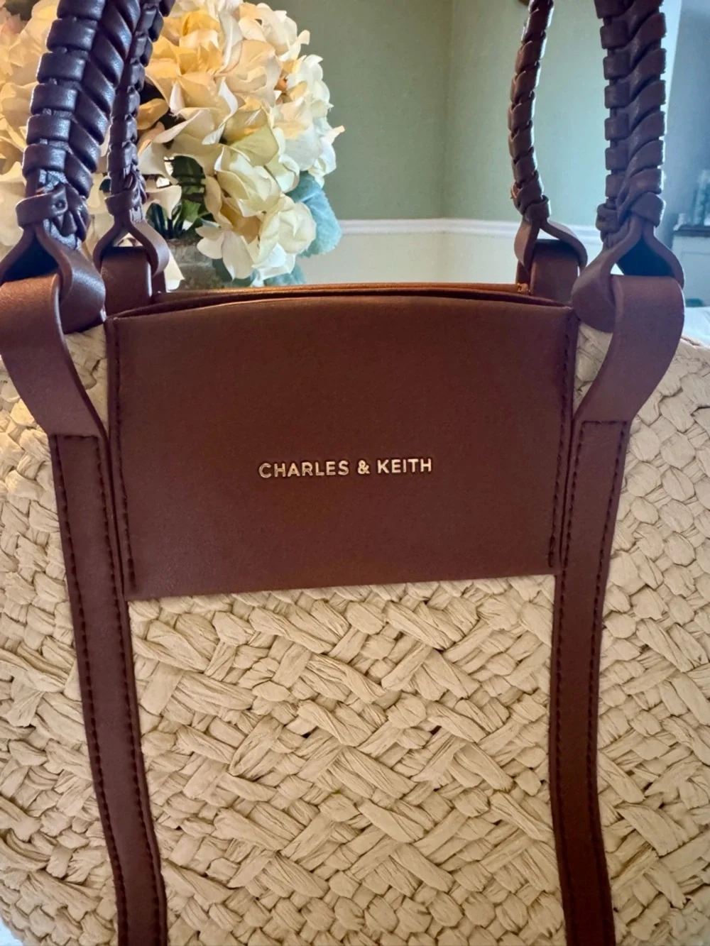 Charles & Keith Raffia Tote - Picture 2 of 11